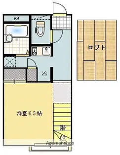 メル・ボヌール海幸【107号室】の間取り