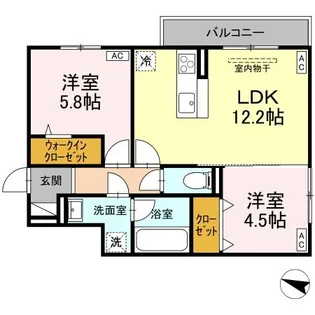 D-residence明神【2階】の間取り