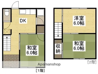 広島県福山市北美台【テラスハウス】の間取り