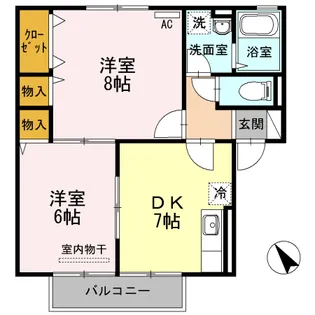ブランシェリー【2階】の間取り