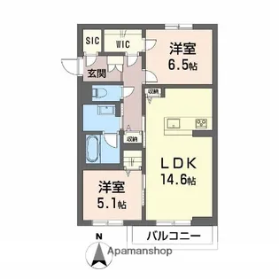 グランスト【2階】の間取り