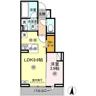 ヌオーヴォチッタ【1階】の間取り