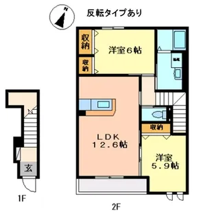 SUNNY【2階】の間取り