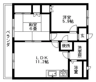 コンフォール パレス【3階】の間取り