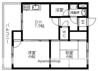 ツインクルガーデン【2階】の間取り