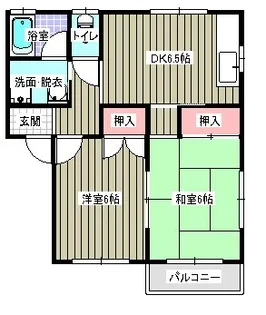 クィーンズヴィラ【2階】の間取り