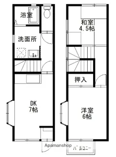 クレール美の浜【D-0号室】の間取り