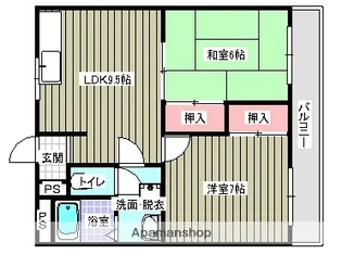 サン・オーレ新涯【3階】の間取り