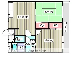 サン・オーレ新涯【3階】の間取り
