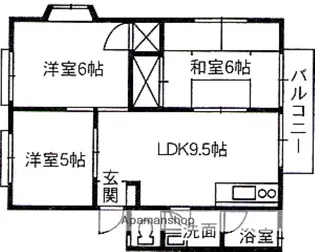 ハイグレードタウン多治米【2階】の間取り