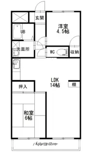 緑ヶ丘ハイツ【301号室】の間取り