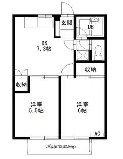 カーサ?光【102号室】の間取り
