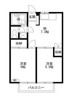 カーサー光【201号室】の間取り