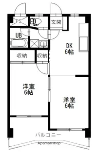 メゾンアルカディア西深津【402号室】の間取り