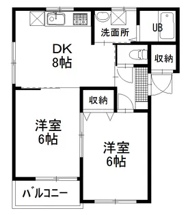 シティリバー【302号室】の間取り
