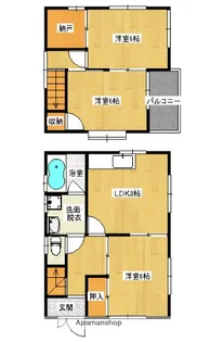 広島県福山市大門町6丁目【一戸建】の間取り