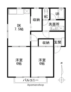 コーポツダ【202号室】の間取り