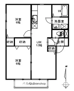 VICTORIA PALACE【B101号室】の間取り