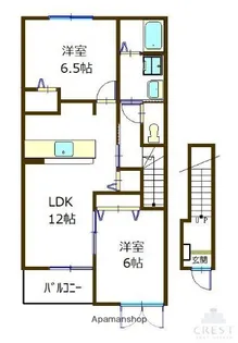 アンソレイエⅡ【2階】の間取り