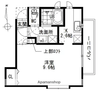 アルトデン【202号室】の間取り