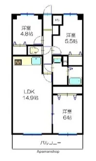 エバーグリーン日吉台【9階】の間取り