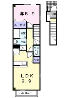 ファブリルライト【2階】の間取り
