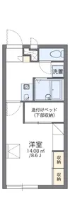 レオパレス芙蓉【209号室】の間取り