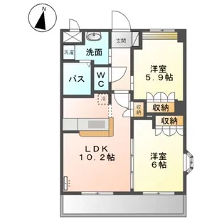 アサヒ2011【2階】の間取り