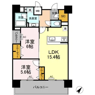 ALOFTⅡ【7階】の間取り