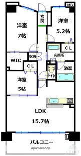 ポレスター東桜町ザ・レジデンス【2階】の間取り