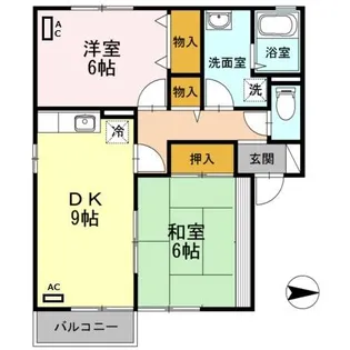 ローズガーデン【201号室】の間取り