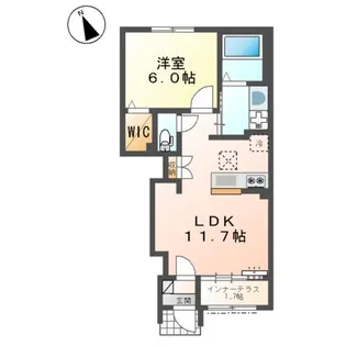 (仮)スターテラスⅡ東川口【105号室】の間取り