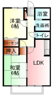 WITHみすず【201号室】の間取り