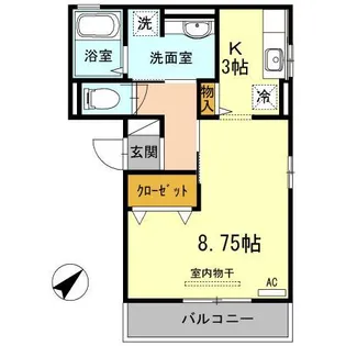 ドルチェ城南【302号室】の間取り