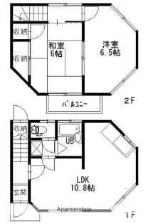 テラスハウスM’S【103号室】の間取り