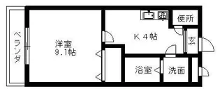 ウィスティリア【2階】の間取り