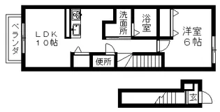 Ann【2階】の間取り