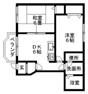プラムガーデンC【1階】の間取り