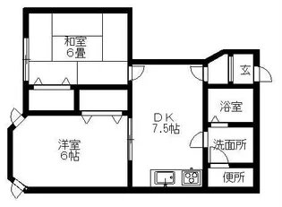 ヴェルドミール21【1階】の間取り