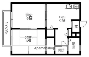 サンブライト【203号室】の間取り