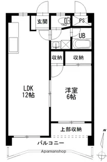 メゾンアルカディア西深津【303号室】の間取り