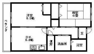 ニューマリッチ東深津【302号室】の間取り