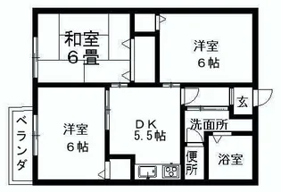 ニューエルディムハピネスA【101号室】の間取り
