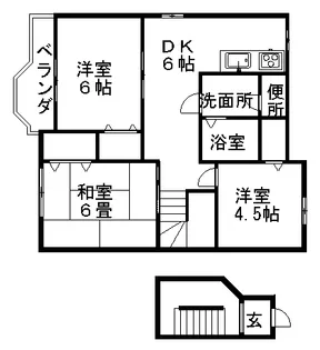 サンハイムB【203号室】の間取り