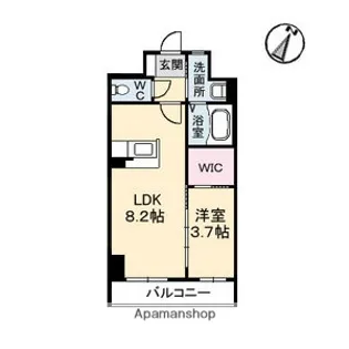 メゾン呉駅前【10階】の間取り