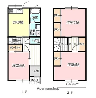 ベルヴィ桜ヶ丘【B-2号室】の間取り