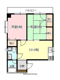 ルミナス広【201号室】の間取り