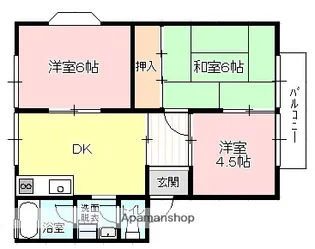 シティコーポ実兼【202号室】の間取り