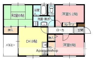 広島県呉市望地町【アパート】の間取り