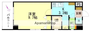 エルク中央【10階】の間取り